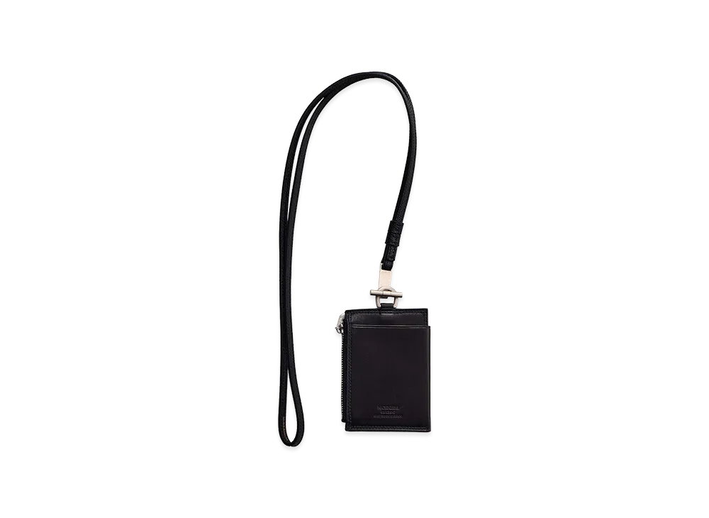 NICENESS Bay Ray - Long Zip Card Case-Long Strap "Black Smooth"