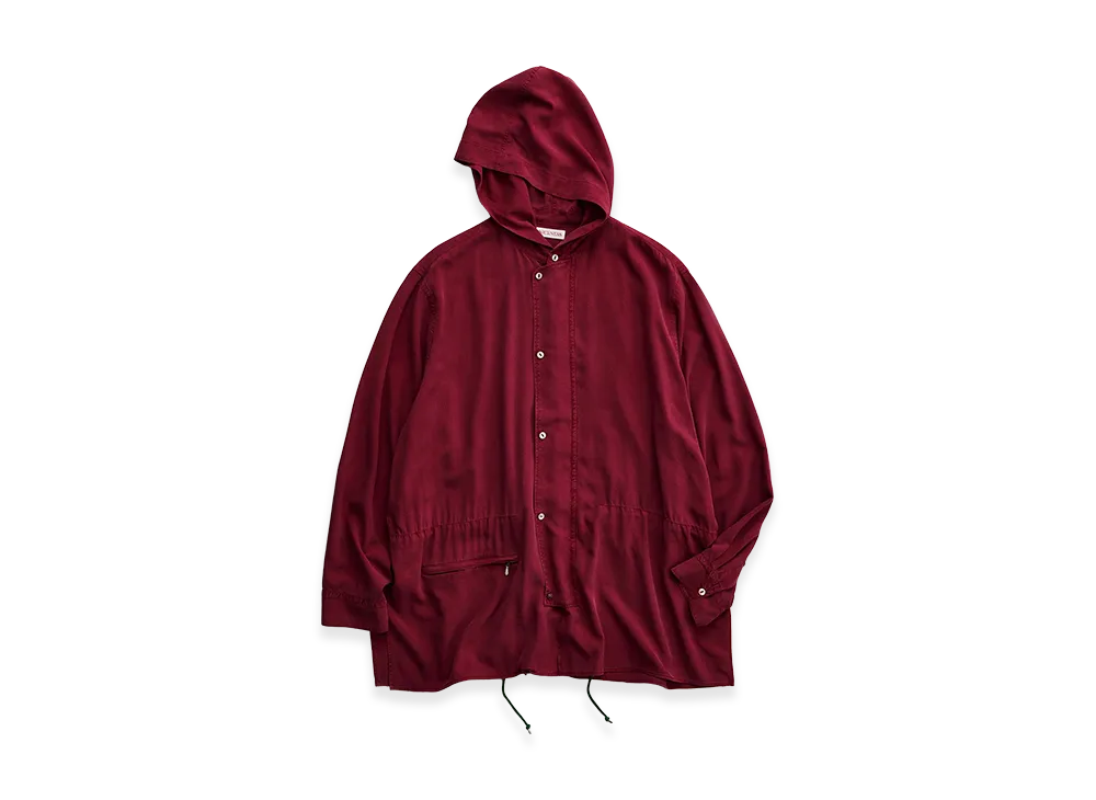 NICENESS D.Levene Napped Silk Shell Parka "Cherry"