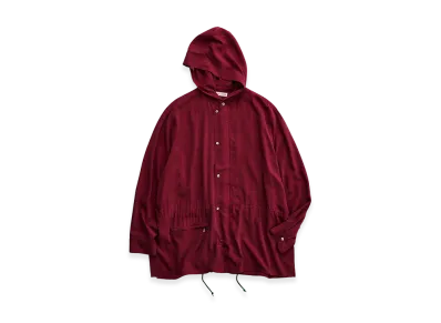 NICENESS D.Levene Napped Silk Shell Parka "Cherry"