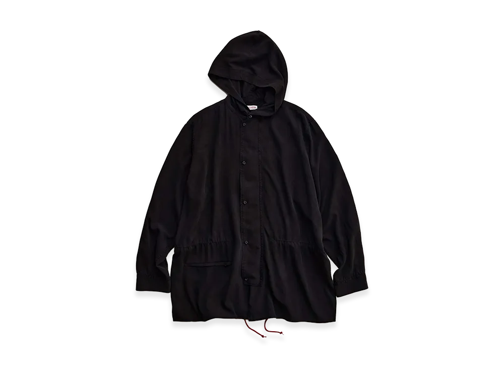 NICENESS D.Levene Napped Silk Shell Parka "Black"