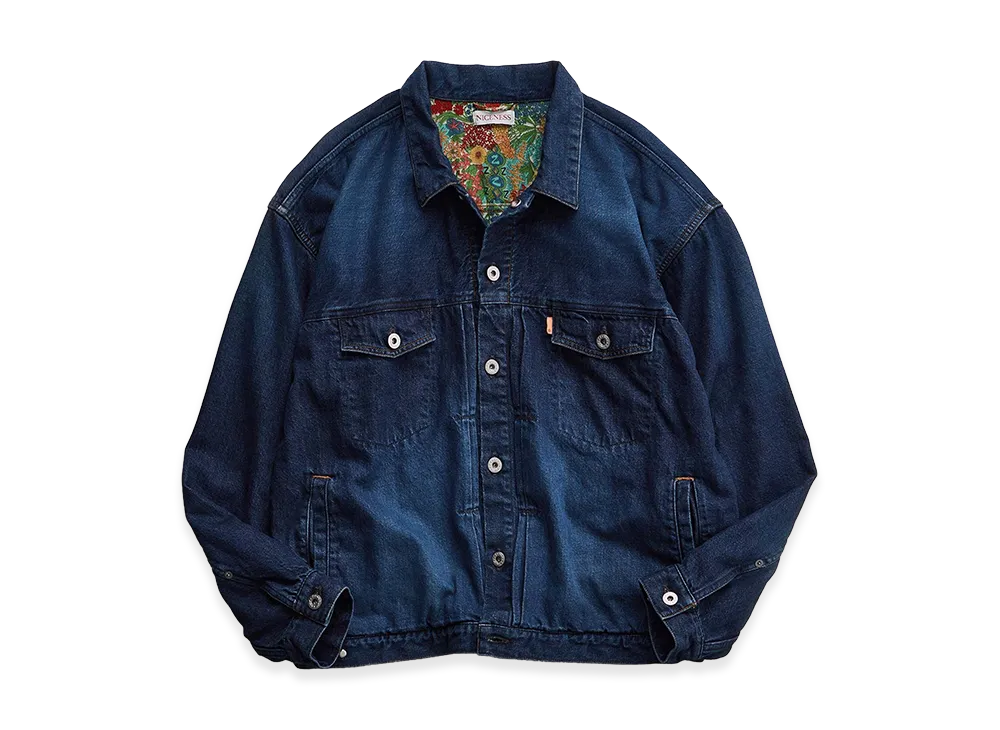 NICENESS Sterling British Trucker Denim Jacket "Indigo"