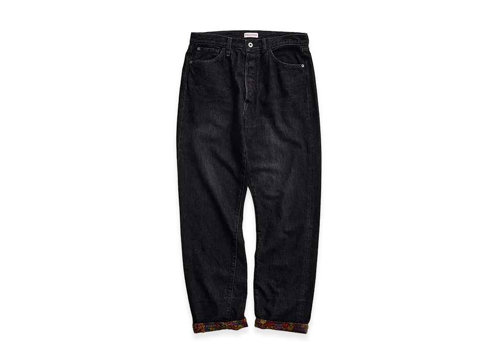 NICENESS Charles British Denim Trousers "Black"