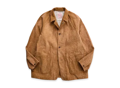 NICENESS Lennox Bleached Faux Suede Raglan Coverall "Camel"