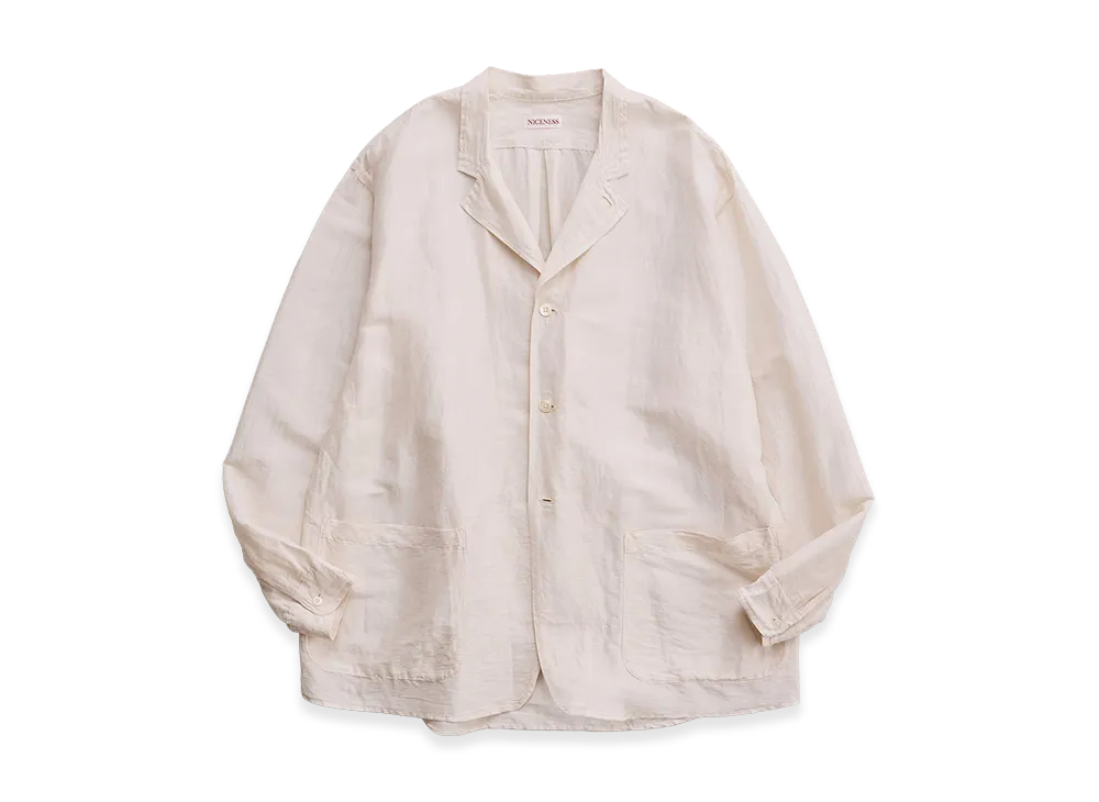 NICENESS D.Maureen Linen Silk Country Coverall "Ecru"