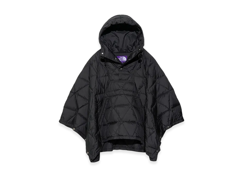 The North Face Purple Label Field Down Poncho "Black"