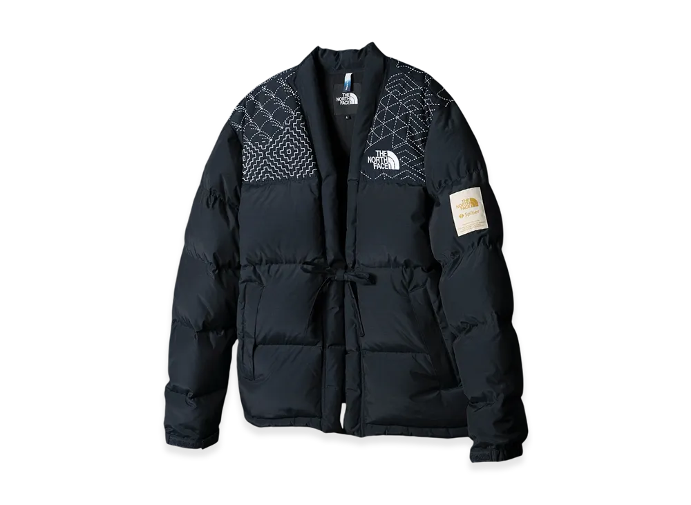 The North Face x Sashiko Gals BP Nuptse Hanten Sashiko Jacket "Black"