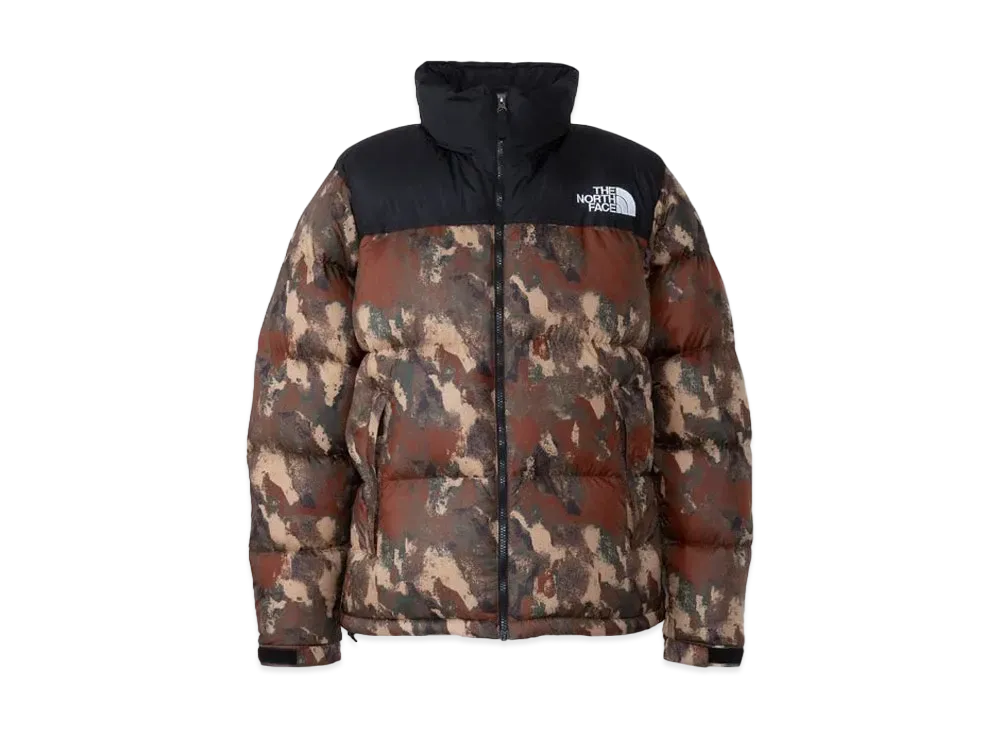 The North Face Novelty Nuptse Jacket "Evolve Texture Brandy Brown"