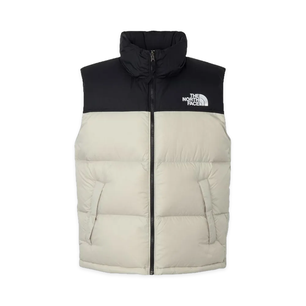 The North Face Nuptse Vest "Fossil Ivory/Black"