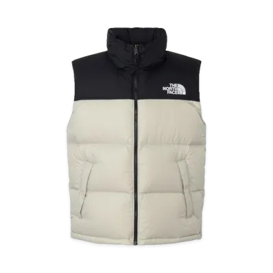 The North Face Nuptse Vest "Fossil Ivory/Black"