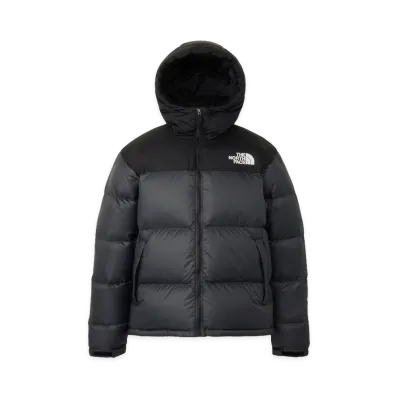 The North Face Nuptse Hoodie "Asphalt Grey/Black"