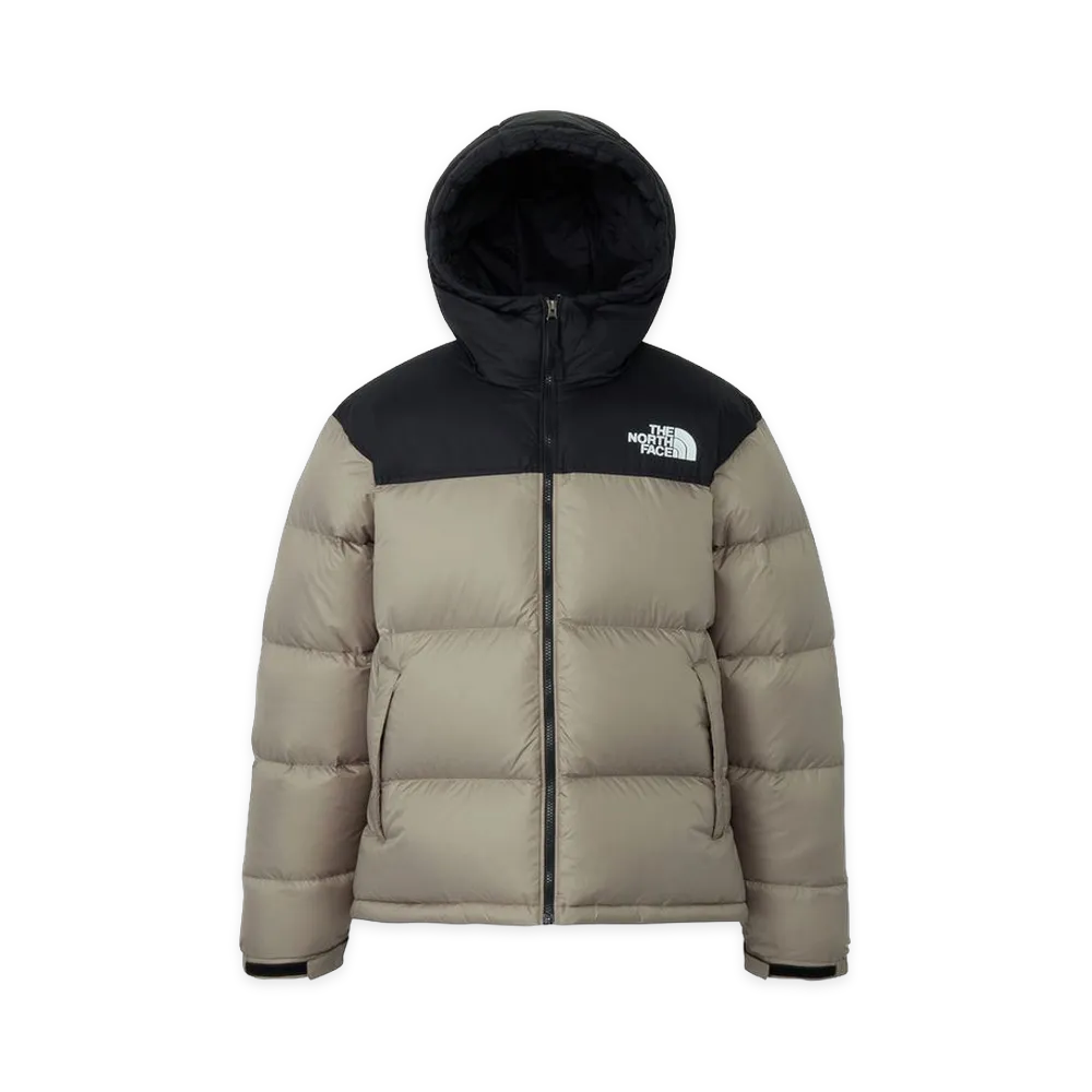 The North Face Nuptse Hoodie "Mushroom/Black"