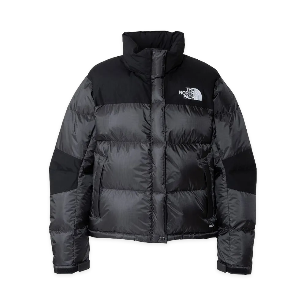 The North Face Women's Windstopper Short Nuptse Jacket "Asphalt Grey/Black"