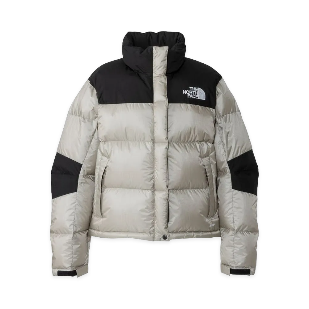 The North Face Women's Windstopper Short Nuptse Jacket "Fossil Ivory/Black"