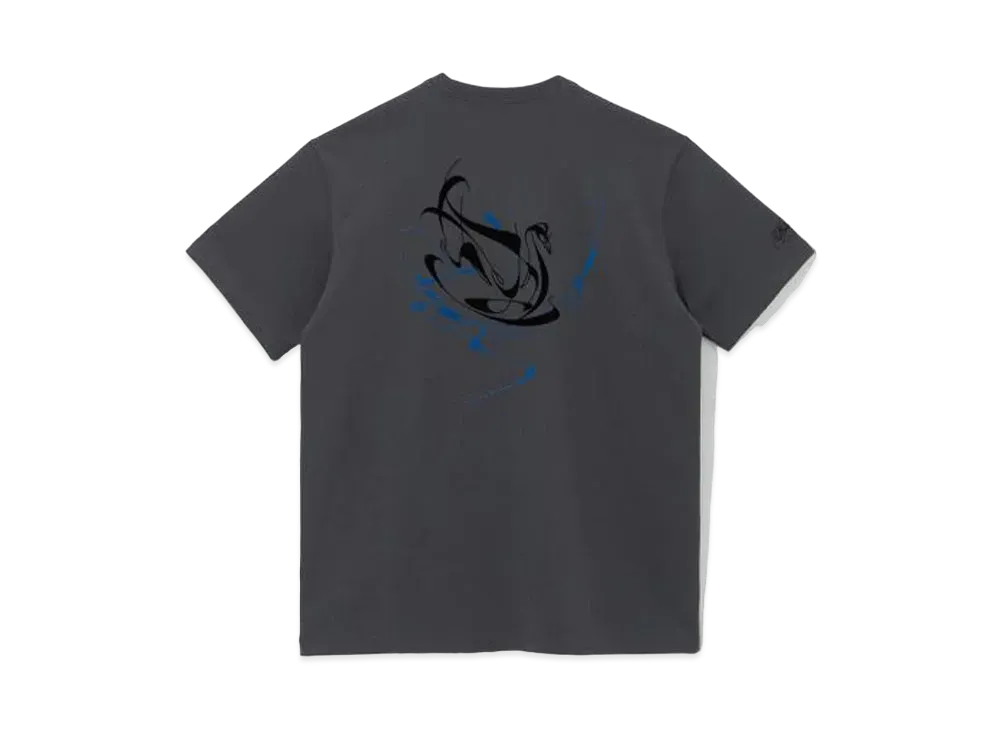 NEW ERA BTS x MLB Black Swan New York Yankees Performance Tee "Charcoal"