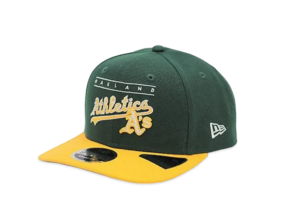 NEW ERA x THE CAP Retro College Pack 9FIFTY Oakland Athletics "Green/Yellow"