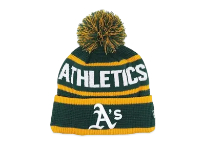NEW ERA x THE CAP PomPom Knit Oakland Athletics "Green/Yellow"