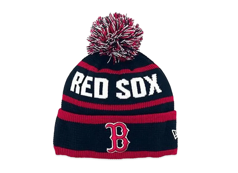 NEW ERA x THE CAP PomPom Knit Boston Red Sox "Navy/Red"
