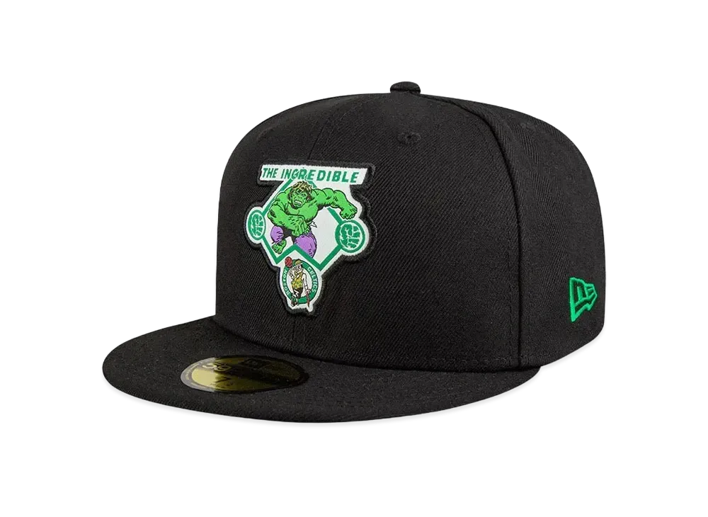 NEW ERA x NBA x MARVEL 59FIFTY Boston Celtics Hulk "Black/Green"