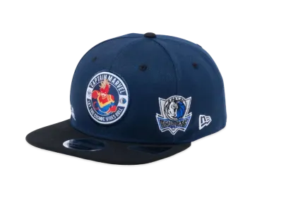 NEW ERA x NBA x MARVEL 9FIFTY Dallas Mavericks Captain Marvel "Navy/Black"