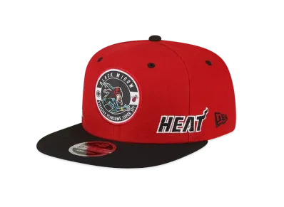 NEW ERA x NBA x MARVEL 9FIFTY Miami Heat Black Widow "Red/Black"