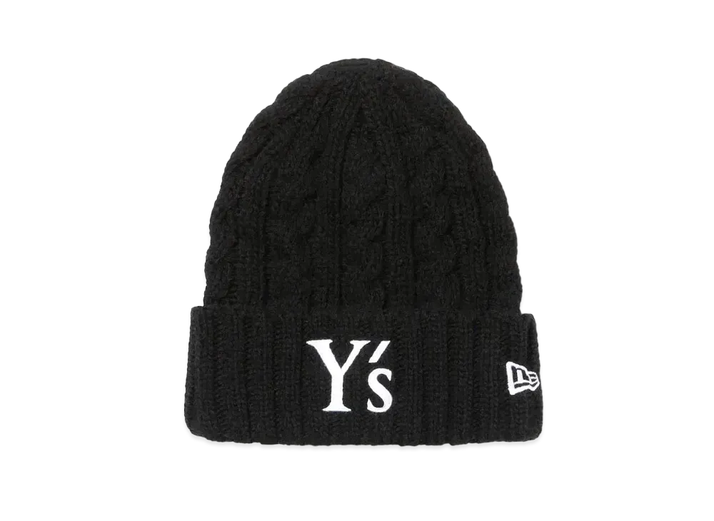NEW ERA x Y's SS24 Low Gauge Cuff Knit "Black"