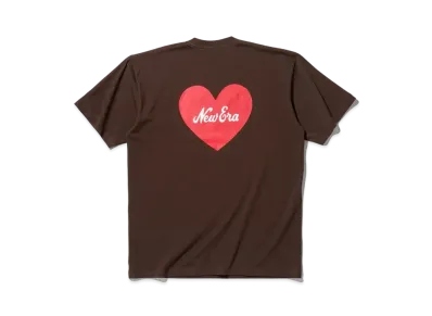 NEW ERA St. Valentine's Day Regular Fit Short Sleeve Cotton T-Shirt "Walnut"