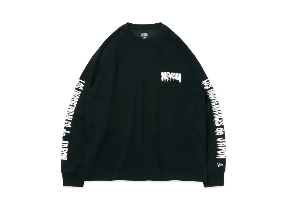 NEW ERA x New Japan Pro Wrestling Long Sleeve Oversized Performance T-Shirt Los Ingobernables De Japon "Black"
