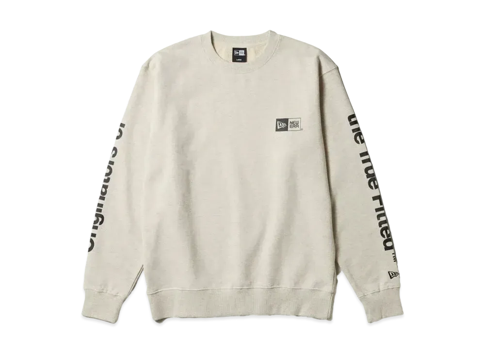 NEW ERA Fleece Sweat Crew Neck "Oatmeal"