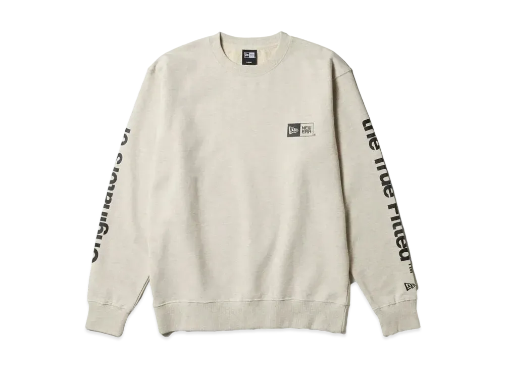 NEW ERA Fleece Sweat Crew Neck "Oatmeal"
