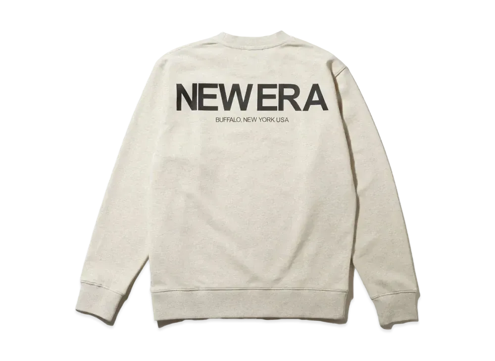 NEW ERA Fleece Sweat Crew Neck "Oatmeal"
