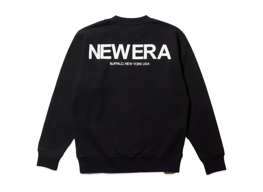 NEW ERA Fleece Sweat Crew Neck "Black"