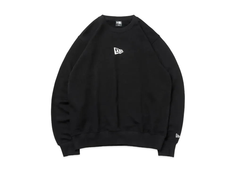 NEW ERA Fleece Sweat Crew Neck "Black"