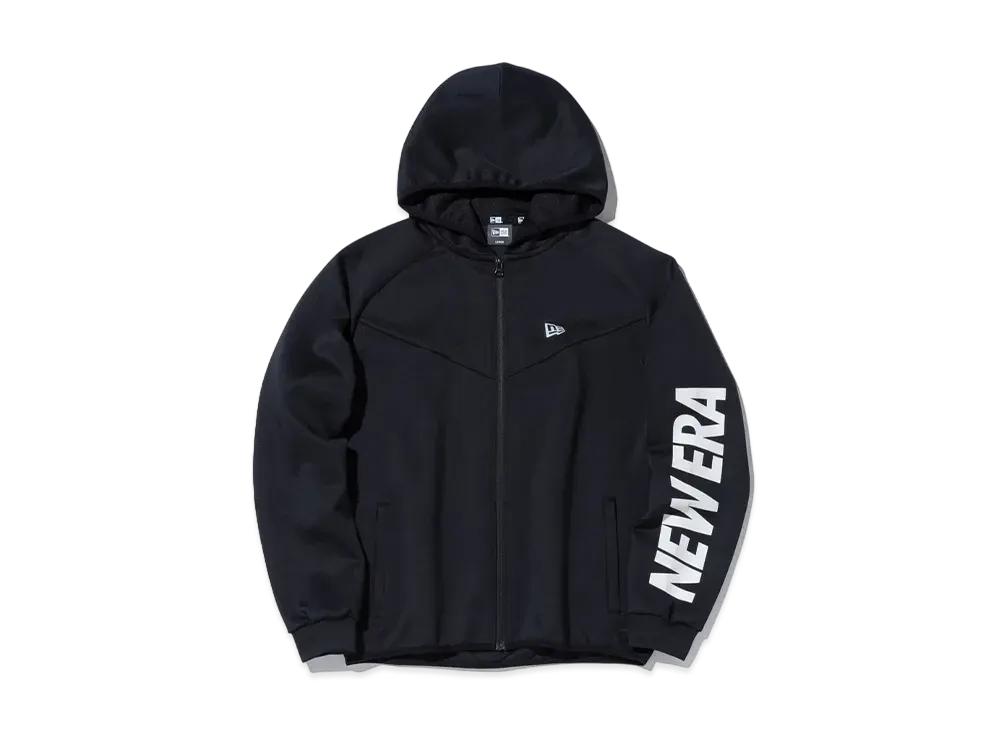 NEW ERA Warm Up Jacket Wordmark "Black x White"