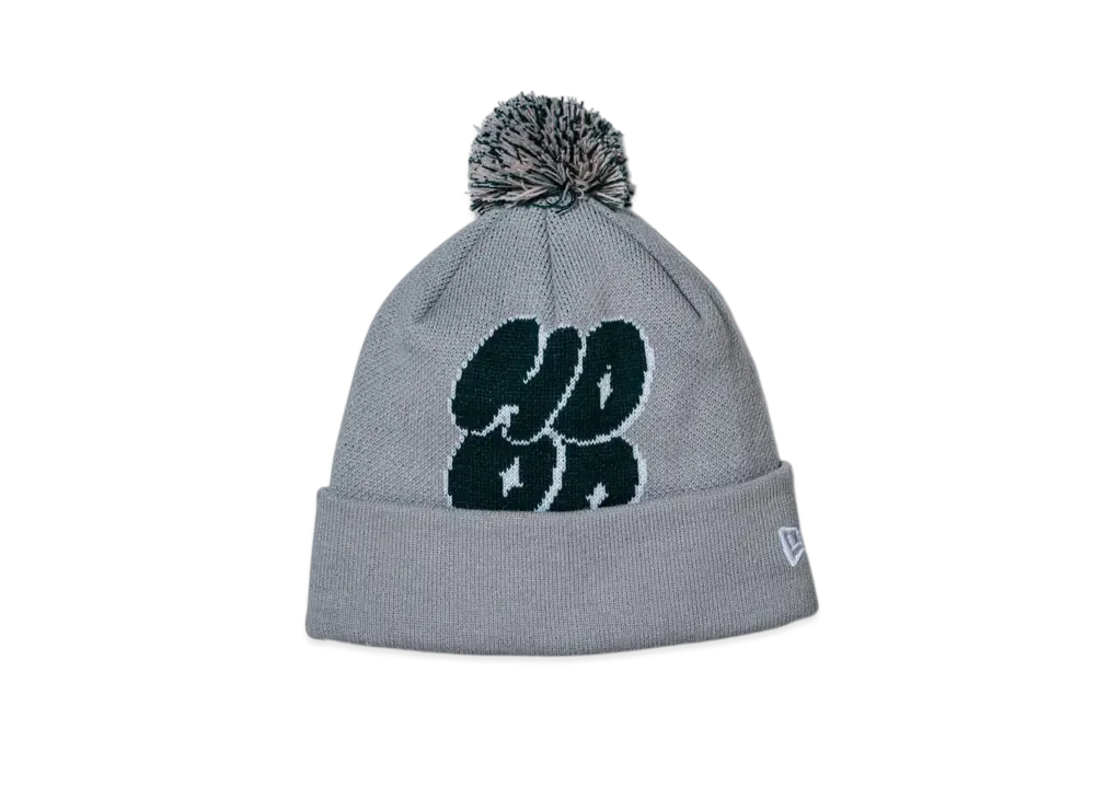 NEW ERA x hood Mori Haruna Pom Pom Knit "Gray"