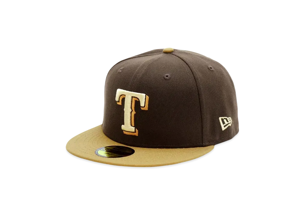 NEW ERA THE CAP 59FIFTY CUCTUS SUNRISE II Texas Rangers "Walnut/Wheat"