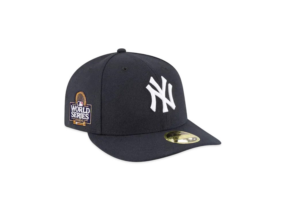 New Era Men's New York Yankees 2024 World Series Side Patch Low Profile 59Fifty Fitted Hat "Navy"
