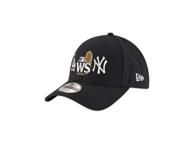 New Era Men's New York Yankees VS. Los Angeles Dodgers 2024 World Series Matchup 9Forty Adjustable Hat "Black"