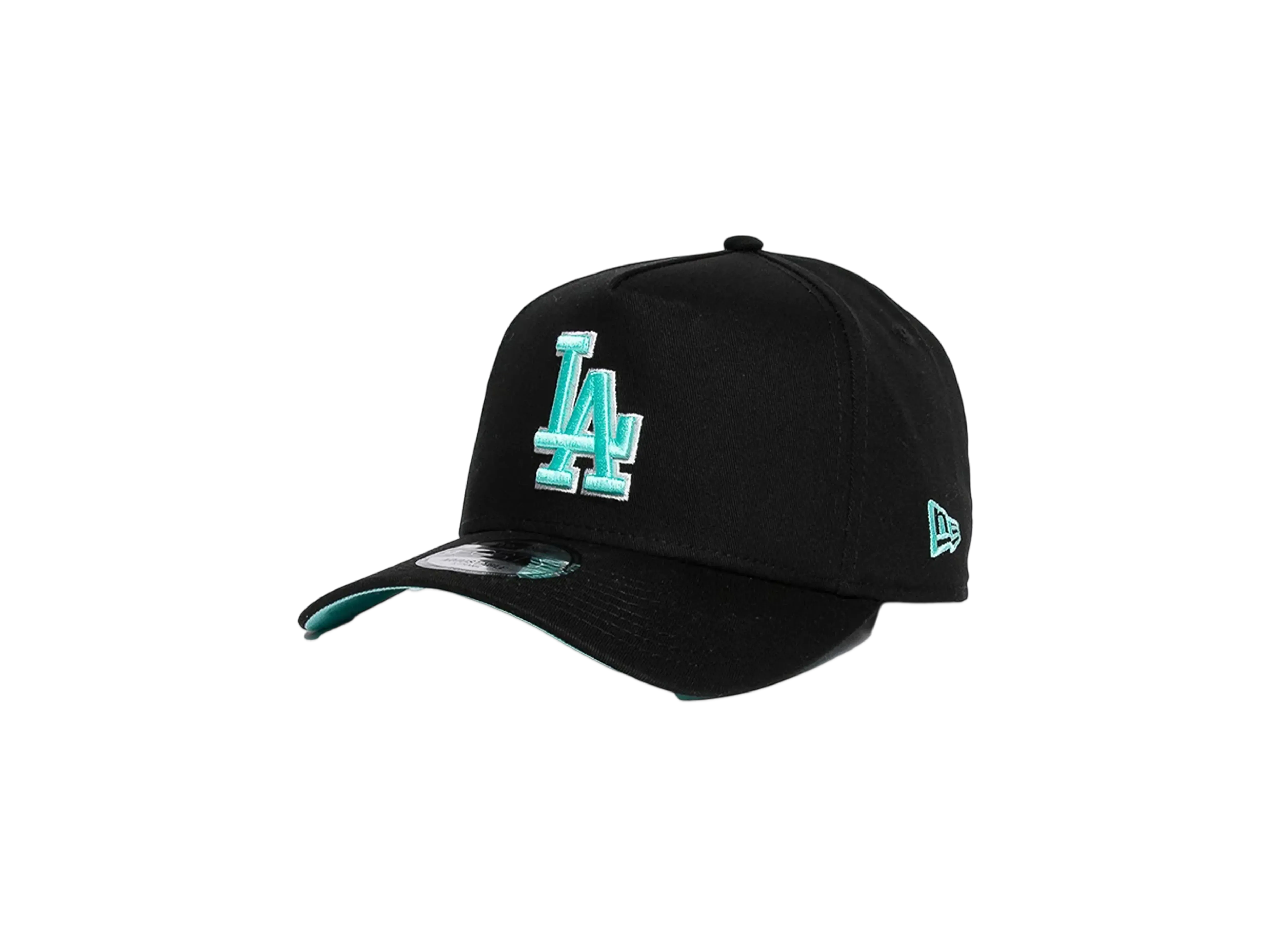 NEW ERA LA Dodgers Raiders Aqua Void 9Forty A-Frame Snapback "Black"