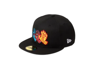 NEW ERA x SANTA CRUZ Skateboards 59Fifty 3 Screaming Hand "Black"