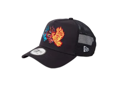 NEW ERA x SANTA CRUZ Skateboards 9Forty A -Frame Tracker 3 Screaming Hands "Black"