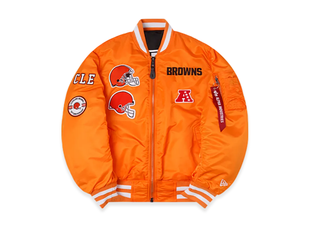 NEW ERA Alpha Industries MA-1 Bomber Jacket "Cleveland Browns"