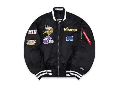 NEW ERA Alpha Industries MA-1 Bomber Jacket "Minnesota Vikings"
