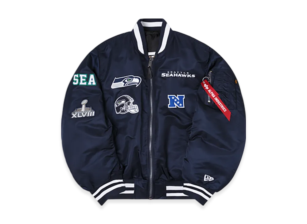 NEW ERA Alpha Industries MA-1 Bomber Jacket "Seattle Seahawks"
