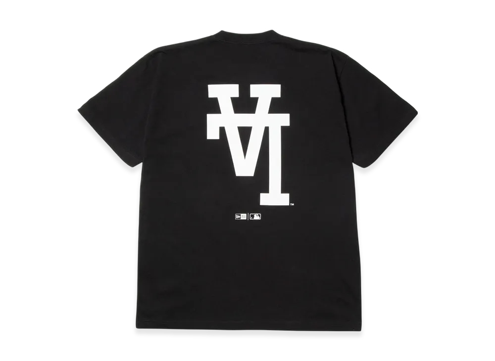 NEW ERA Short Sleeve Cotton T-Shirt MLB Upside Down Los Angeles Dodgers Regular Fit "Black"