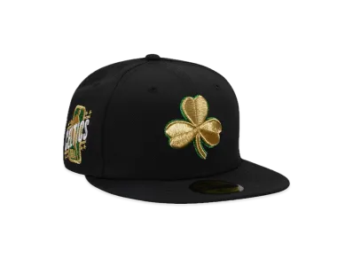 NEW ERA Boston Celtics Golden Shamrock Prime Edition 59Fifty Fitted Hat "Black"