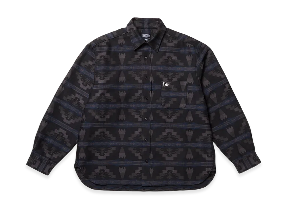 NEW ERA x PENDLETON Long Sleeve Oversized Shirt "Black"