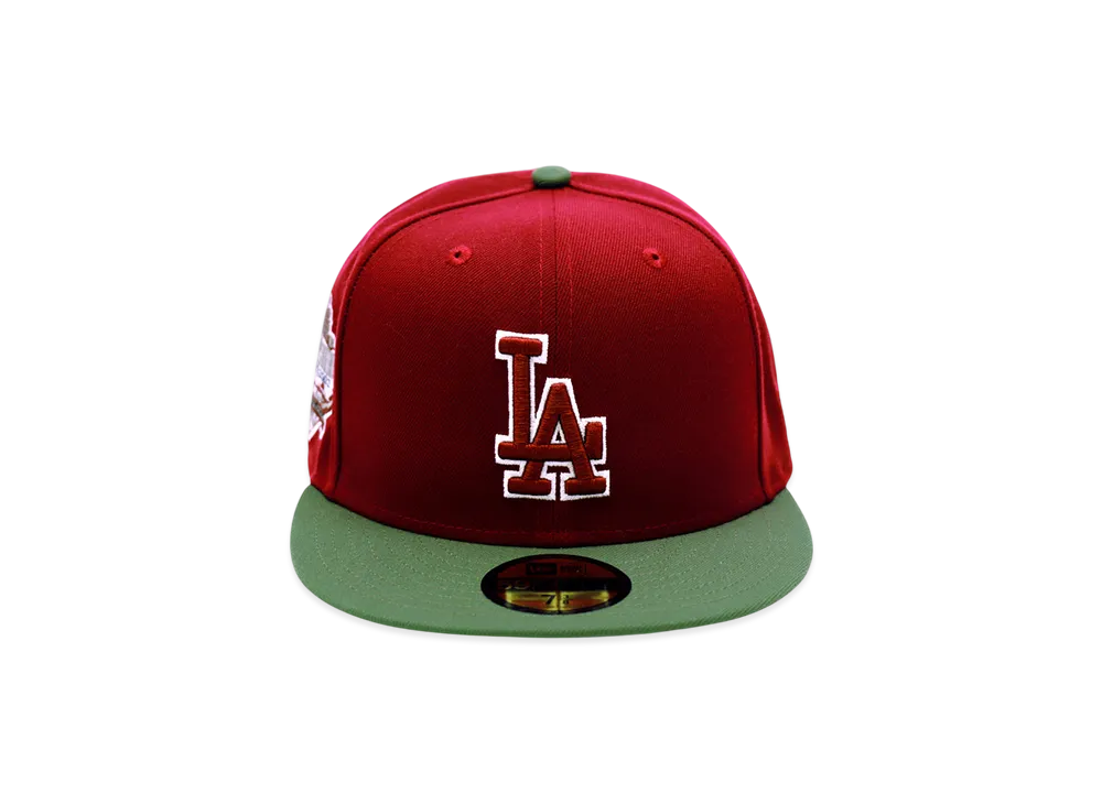 NEW ERA x THE CAP Exclusive 5950 Losdodco Car Olv 40th Los Angeles Dodgers "Wine Red"