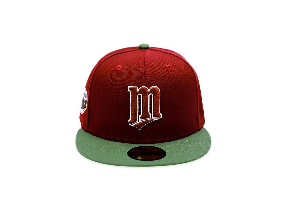 NEW ERA x THE CAP Exclusive 5950 Mintwico Car Olv Minnesota Twins "Wine Red"
