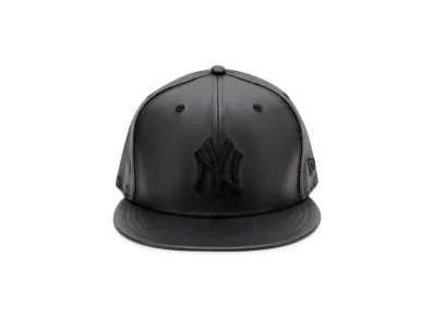 NEW ERA The Cap 5950 NEYYAN Leather "Black"