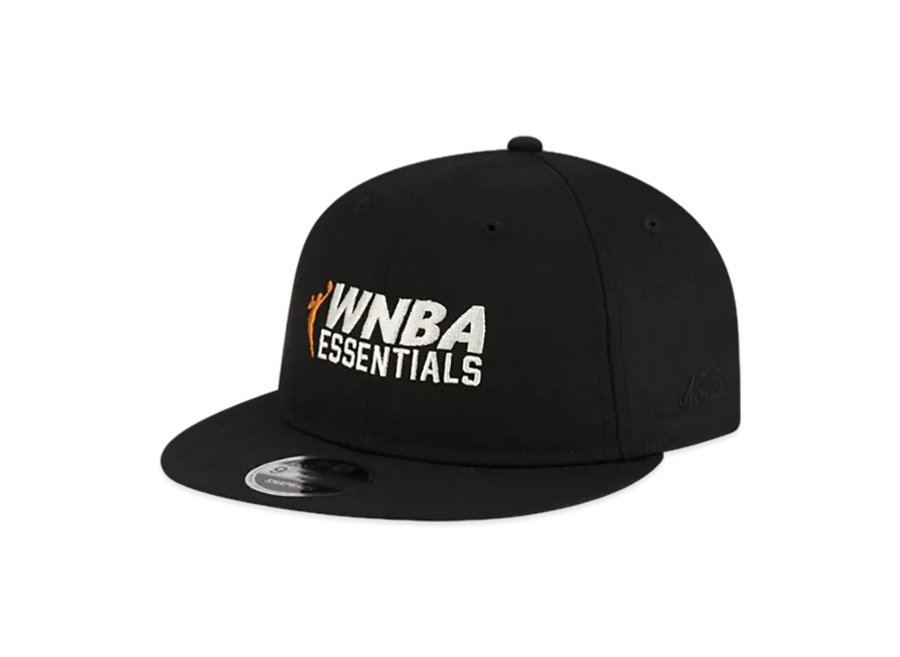 NEW ERA x NEW ERA x FEAR OF GOD ESSENTIALS x WNBA Logo 9FIFTY RC Cap "Black"